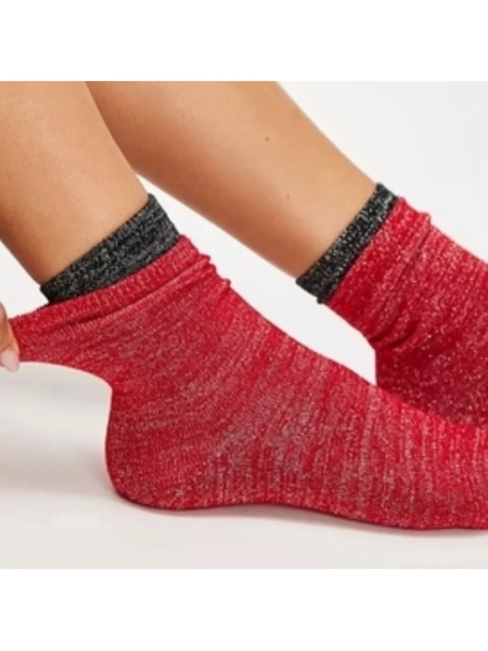Free People Lurex Sock Bundle- 3 Pair Set New With Tags